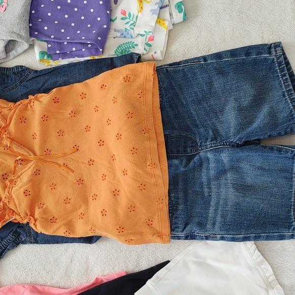 Lot 2T girls summer bundle bathing suit 4 outfits mix and match & 3 piece PJs - Picture 8 of 16